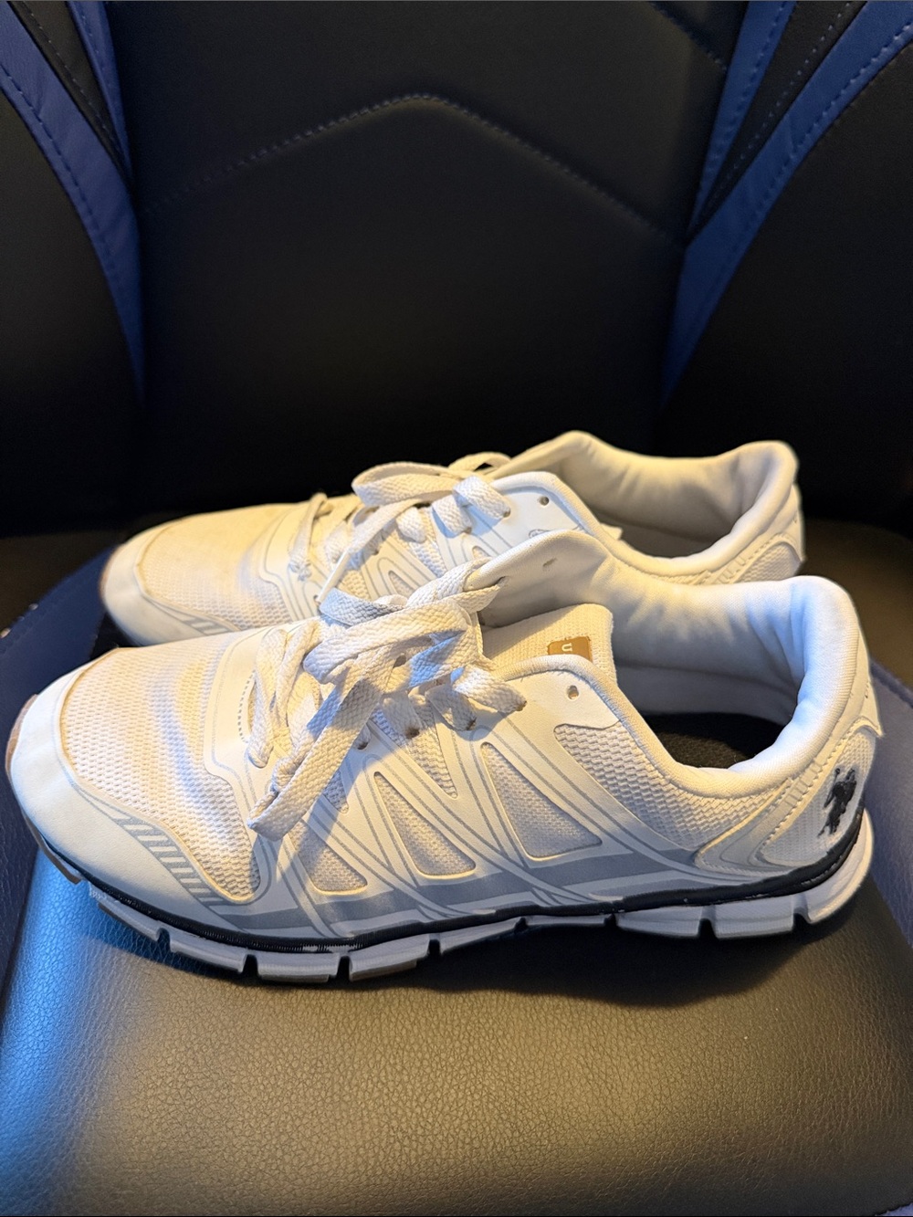 U.S. Polo Assn. Men's White Athletic Sneakers